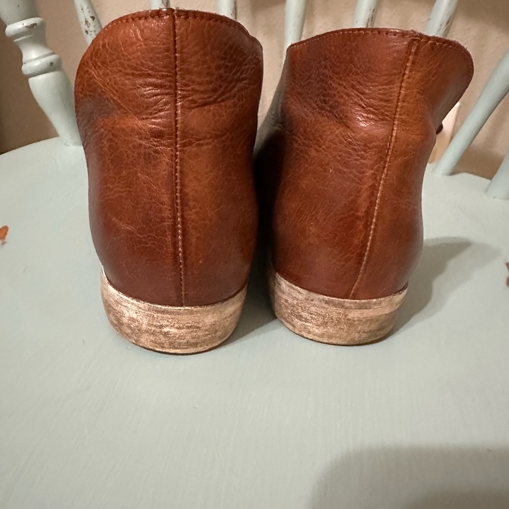 Free People Royale Flats - Cognac Leather Women's Shoes - Picture 4 of 6
